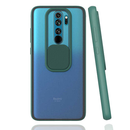 Xiaomi Redmi Note 8 Pro Kılıf Kamera Kapatmalı Lensi Case