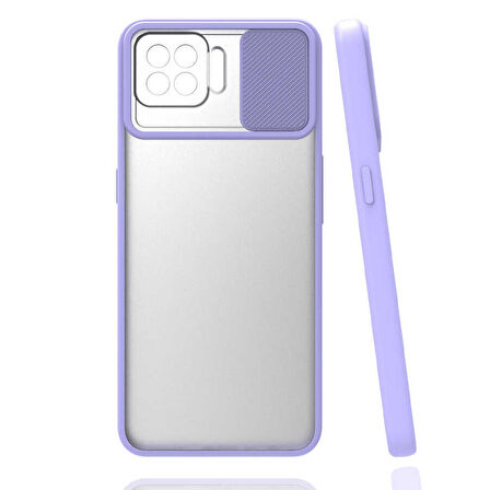 Oppo Reno 4 Lite Kılıf Kamera Kapatmalı Lensi Case