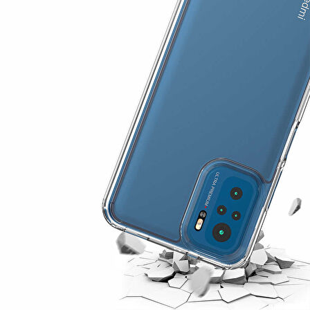 Xiaomi Redmi Note 10S Kılıf Full Şeffaf Sararmaz Kapak