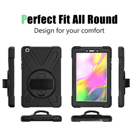 Samsung Galaxy Tab A7 Lite T220 T225 T227 Defender Askılı Zırhlı Tank Case