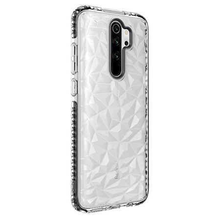 Xiaomi Redmi Note 8 Pro Kılıf Bumper Şeffaf Buzlu Kapak