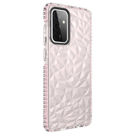 Samsung Galaxy A72 Kılıf Bumper Şeffaf Buzlu Kapak