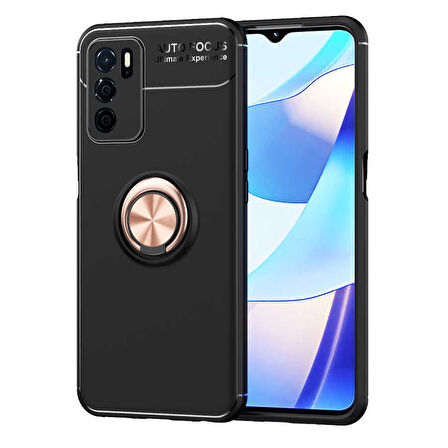 Oppo A16 Kılıf Yüzüklü Magnetli Ravel Case