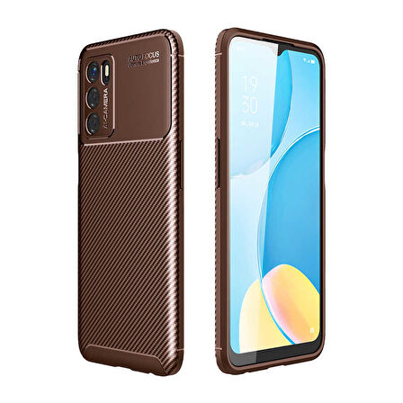 Oppo A16 Kılıf Karbon Silikon Case