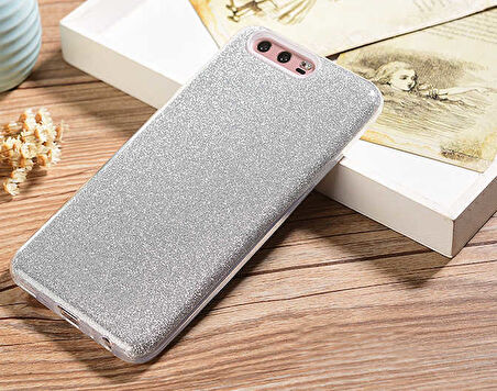 Huawei P10 Plus Kılıf Simli Parlak Shining Kapak
