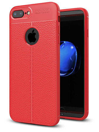 Apple iPhone 7 Plus Kılıf Deri Tarzı Niss Silikon Case