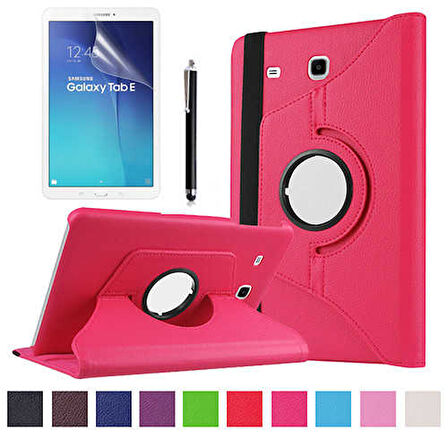 Samsung Galaxy Tab E 9.6 T560 T563 T565 Kılıf 360 Dönebilen Standlı Case