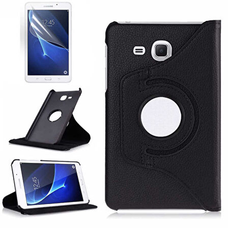 Samsung Galaxy Tab 4 T280 T283 T285 Kılıf 360 Dönebilen Standlı Case