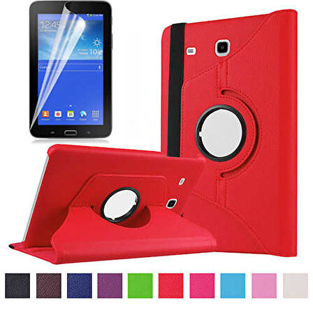Samsung Galaxy Tab 3 Lite 7.0 T110 T111 T113 T116 Kılıf 360 Dönebilen Standlı Case