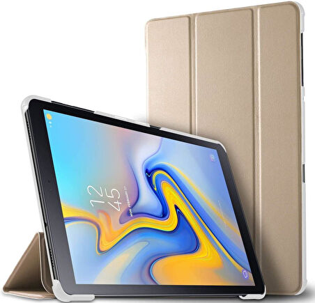 Samsung Galaxy Tab A 10.1 T580 T583 T585 Kılıf PU Deri Smart Standlı Case