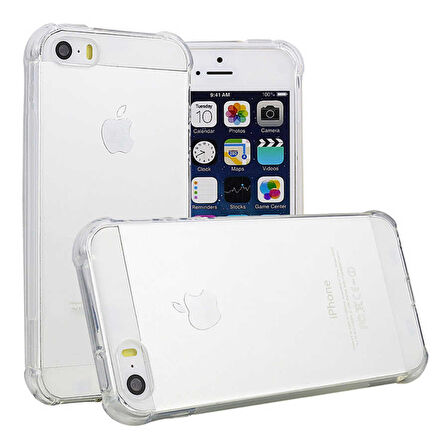 Apple iPhone 5 5S SE Kılıf Şeffaf Nitro Anti Shock Kapak