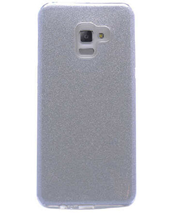 Samsung Galaxy A8 Plus 2018 Kılıf Simli Parlak Shining Kapak
