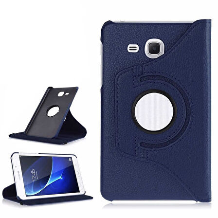 Samsung Galaxy Tab 4 T280 T283 T285 Kılıf 360 Dönebilen Standlı Case
