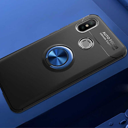 Xiaomi Mi 8 Kılıf Yüzüklü Magnetli Ravel Case