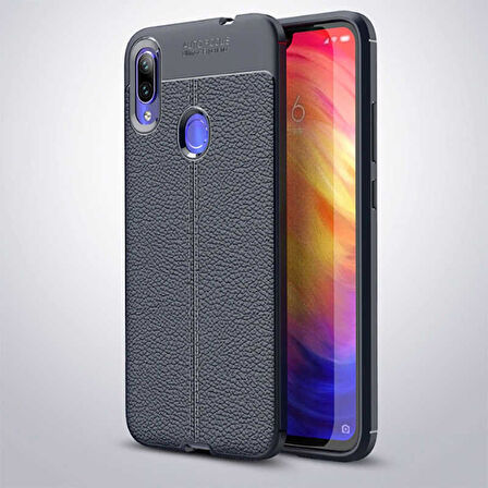 Xiaomi Redmi Note 7 Kılıf Deri Tarzı Niss Silikon Case