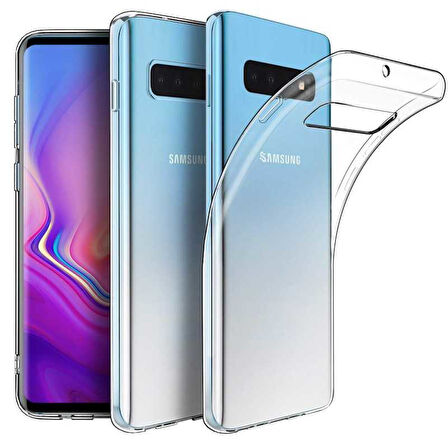 Samsung Galaxy S10 Kılıf Şeffaf Silikon Hibrit Case