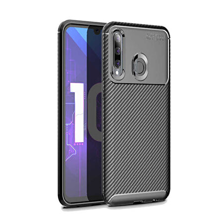 Huawei Honor 20 Lite Kılıf Karbon Silikon Case