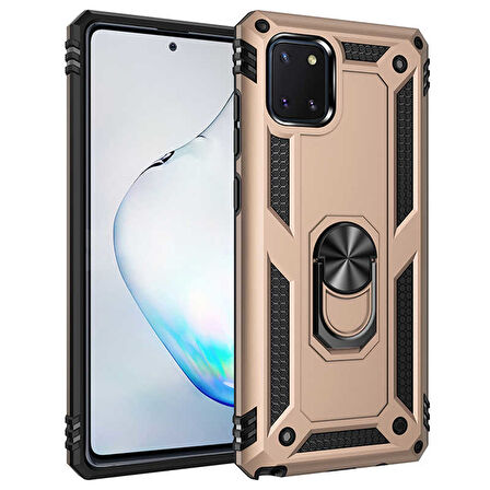 Samsung Galaxy Note 10 Lite Kılıf Yüzüklü Zırh Tank Vega