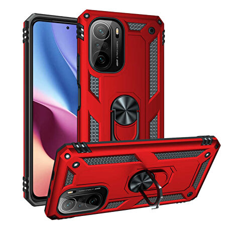 Xiaomi Mi 11İ Kılıf Yüzüklü Zırh Tank Vega