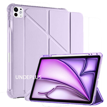 Apple iPad Pro 11 3. Nesil Kılıf Kalem Bölmeli Trifolding Case A2377 A2459 A2301 A2460