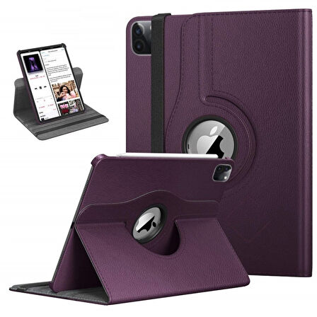 Apple iPad Pro 11 3. Nesil 2021 Kılıf 360 Dönebilen Standlı Case A2377 A2459 A2301 A2460
