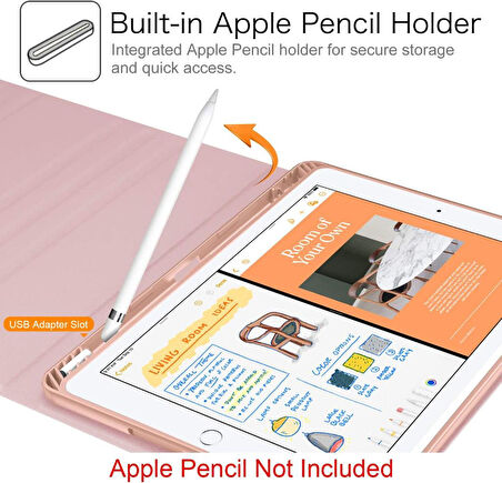 Apple iPad 9. Nesil 10.2" 2021 Kılıf Kablosuz Klavyeli Kılıf Mobax A2602 A2603 A2604 A2605