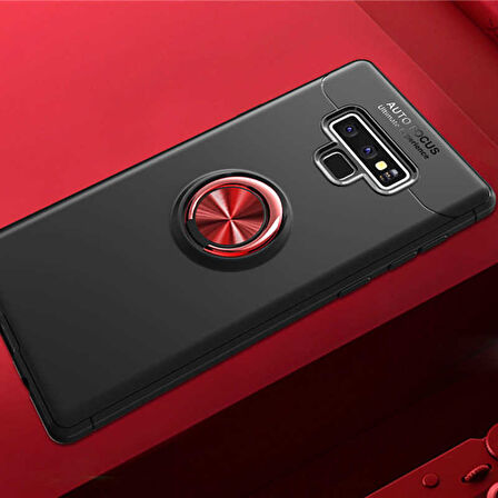 Samsung Galaxy Note 9 Kılıf Yüzüklü Magnetli Ravel Case