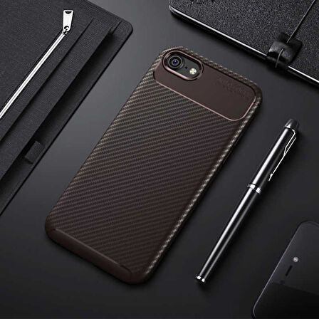 Apple iPhone 6 6S Kılıf Karbon Silikon Case
