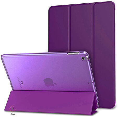 Apple iPad 9. Nesil 10.2 Kılıf PU Deri Smart Standlı Case A2602 A2603 A2604 A2605