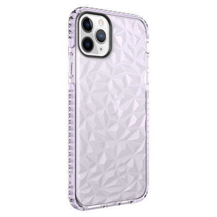 Apple iPhone 11 Pro Max Kılıf Bumper Şeffaf Buzlu Kapak