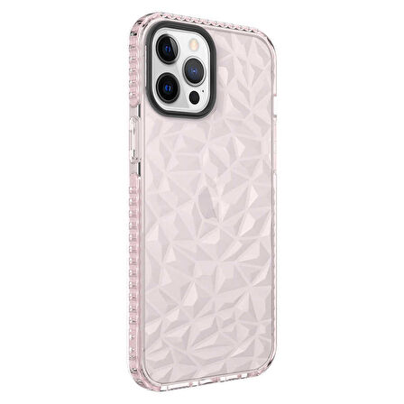 Apple iPhone 12 Pro Max Kılıf Bumper Şeffaf Buzlu Kapak