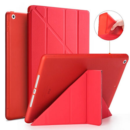 Apple iPad Mini 4 5 Kılıf Trifolding Arkası Silikon Smart A2133 A2124 A2125 A2126 A1538 A1550