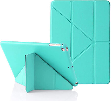 Apple iPad Mini 4 5 Kılıf Trifolding Arkası Silikon Smart A2133 A2124 A2125 A2126 A1538 A1550