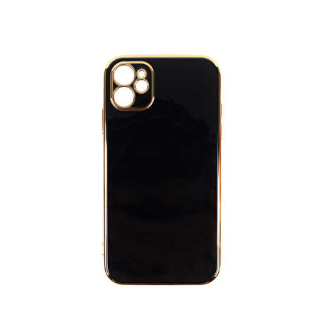 Apple iPhone 11 Kılıf Köşeli Altın Model Kapak