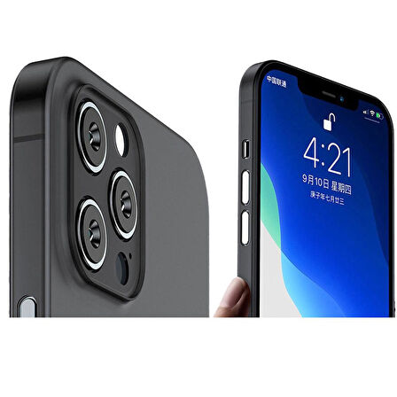 Apple iPhone 13 Kılıf Ultra İnce Hayalet Sert Kapak