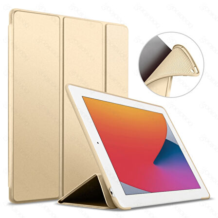 Apple iPad 8. Nesil 10.2" Kılıf Arkası Silikon Smart Case A2270 A2428 A2429 A2430