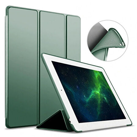 Apple iPad 8. Nesil 10.2" Kılıf Arkası Silikon Smart Case A2270 A2428 A2429 A2430