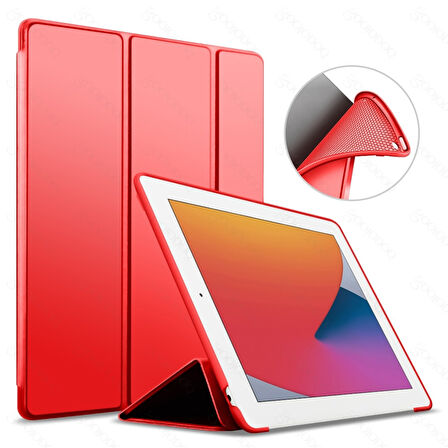 Apple iPad 9. Nesil 10.2" Kılıf Arkası Silikon Smart Case A2602 A2603 A2604 A2605