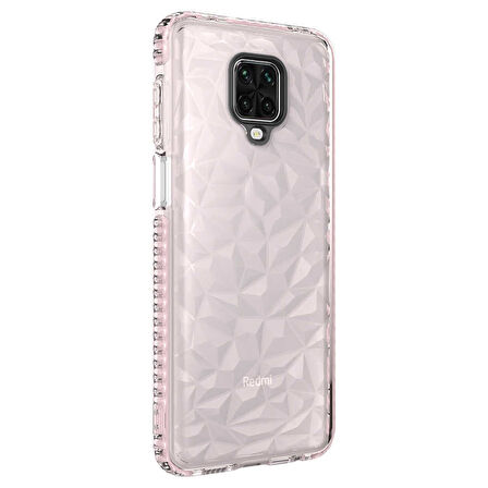 Xiaomi Redmi Note 9S Kılıf Bumper Şeffaf Buzlu Kapak