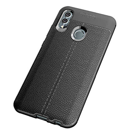 Huawei P Smart 2019 Kılıf Deri Tarzı Niss Silikon Case