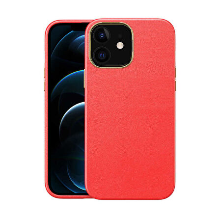 Apple iPhone 12 Kılıf Deri Natura Kapak