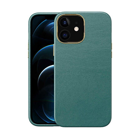 Apple iPhone 12 Kılıf Deri Natura Kapak