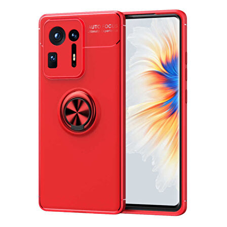 Xiaomi Mi Mix 4 Kılıf Yüzüklü Magnetli Ravel Case