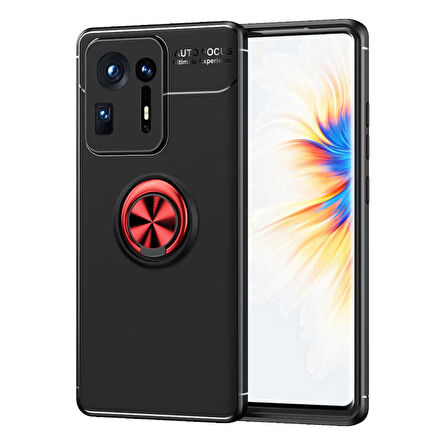 Xiaomi Mi Mix 4 Kılıf Yüzüklü Magnetli Ravel Case