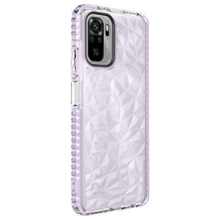 Xiaomi Redmi Note 10S Kılıf Bumper Şeffaf Buzlu Kapak