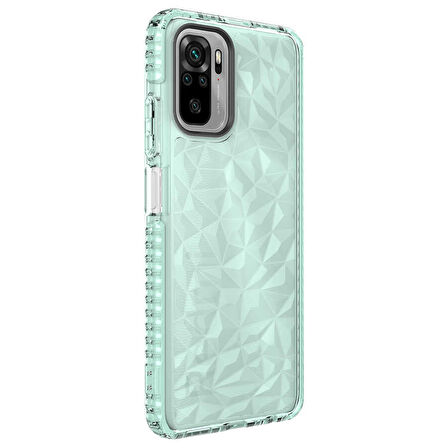 Xiaomi Redmi Note 10S Kılıf Bumper Şeffaf Buzlu Kapak