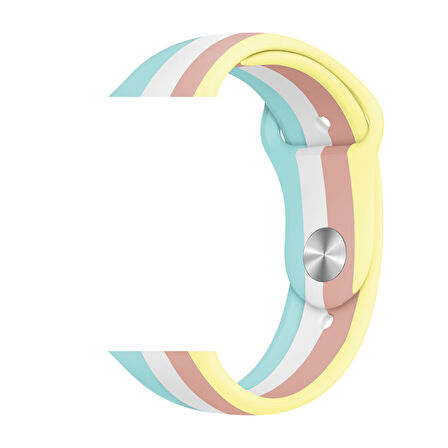 Apple Watch 42/44/45/46/49mm Kordon Gökkuşağı Kordon