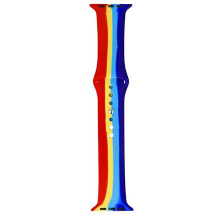 Apple Watch 42/44/45/46/49mm Kordon Gökkuşağı Kordon