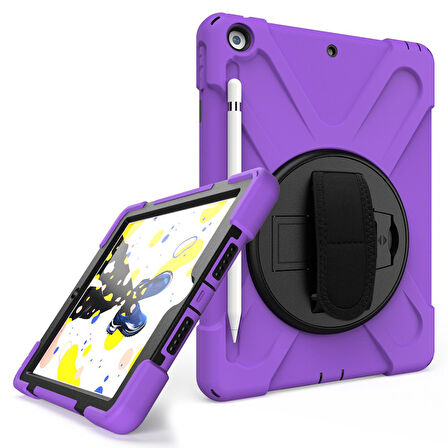 Apple iPad Air 1 9.7 Kılıf Defender Askılı Zırhlı Tank Case A1474 A1475 A1476