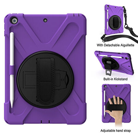 Apple iPad Air 1 9.7 Kılıf Defender Askılı Zırhlı Tank Case A1474 A1475 A1476